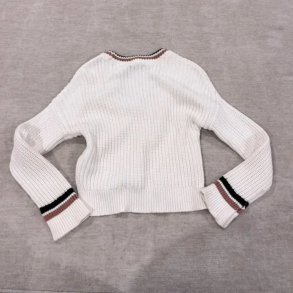 Abercrombie & Fitch Easy Tipped V-Neck Sweater | XS Quiet luxury minimalist - Picture 7 of 7